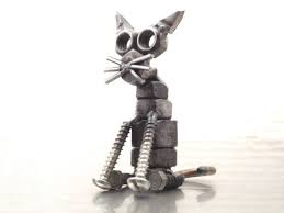Bob The Nuts And Bolts Kitty Cat About 2 1 2 Tall And 1 3 4 Long And About 1 1 4 Wide Etsy Josh Welton Browndogwel Metal Art Steel Art Metal Sculpture