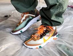 Nike React Element 87 Orange Peel Cj6897 113 Release Date Sbd Sneakers Nike Mens Nike Shoes