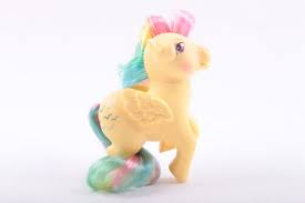 My Little Pony Vintage G1 Hasbro Skydancer Yellow Body Pegasus Rainbow Hair Birds The Pink Room 160921c By Thepinkroom My Little Pony Yellow Bodies Pony