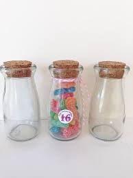 1 Mini Clear Glass Milk Bottles 4 Inch With Cork 3 5 Oz High Etsy Candy Wedding Favors Baby Shower Party Favors Baby Shower Favors