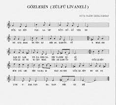 gozlerin zulfu livaneli notalara dokulmus muzik muzik notalari muzik egitimi