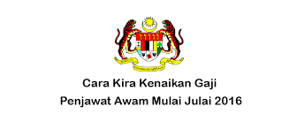 Pemberian kenaikan gaji menurut pm adalah sebagai menghargai jasa dan pengorbanan serta penat lelah para penjawat awam seramai 1.6 juta menurut pekeliling perkhidmatan bilangan 1 tahun 2016: Cara Pengiraan Kenaikan Gaji Penjawat Awam Mulai Julai 2016