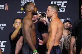 Nate diaz and leon edwards are getting the main event treatment in a new ufc 263 poster uploaded by diaz. Ufc 263 Live Blog Leon Edwards Vs Nate Diaz Mma Fighting