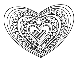 Mandalas Para Colorear De Corazones