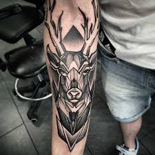 Geometric Deer Tattoo Design Dovme Geometrik Dovmeler El Dovmeleri