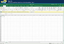 how to print labels from an excel spreadsheet using a dymo