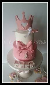 Gateau Princesse Sur 2 Etages Avec Une Belle Couronne Tres Simple Pink Princess Cake Pretty Simple For The 1srt Birthday Of A Li Cake Birthday Girl Birthday