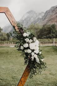 Modern Hexagon Arch Wedding Arch Greenery Simple Wedding Arch Wedding Arch Flowers
