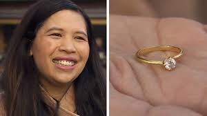 Mum elated as engagement ring found in three-day pond search