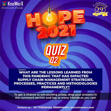 Supply chain management is crucial for the success of many industries, and the quiz/worksheet combination is designed to see what you know about this important topic. Knowerx Education India Private Limited æ•™è‚² å­Ÿä¹° Facebook 5 106 å¼ ç…§ç‰‡