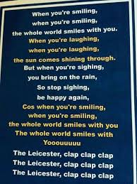 Leicester City S Song Leicester City Football Club Leicester City Football Leicester City