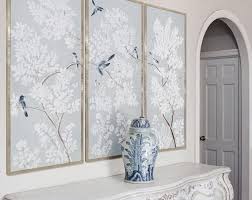 Set Van 3 Wall Art Black Birds Metal Home Decor Etsy Chinoiserie Decorating Framed Wallpaper Chinoiserie Pillows