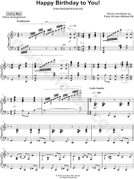 Happy birthday free sheet music. Jonny May Happy Birthday To You Intermediate Advanced Sheet Music Piano Solo In F Major Download Print Sku Mn0171066