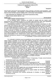 Les territoires inégalement intégré à la mondialisation. Subiecte È™i Barem Istorie Bac 2019 Ce Subiecte Au Primit Elevii La Istorie Stirileprotv Ro