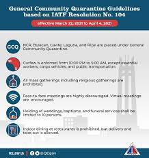 'ncr plus' under modified ecq until april 30. Quezon City Government Official Website