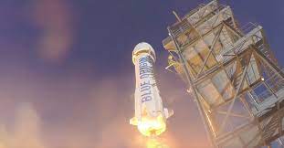Bezos was pictured boarding the rocket in his cowboy hat. Amazon Ceo Jeff Bezos Opens The Door On Blue Origin Time