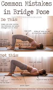 Common Mistakes In Bridge Pose The Right Way Vs The Wrong Way Easy Workouts Exercise Quick Easy Workouts