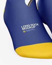 Download Two Socks Mockup In Apparel Mockups On Yellow Images Object Mockups