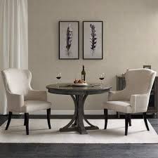 A neutral beige, brown, white, or gray accent chair blends with most color schemes, while. Cream Rolled Arm Wing Back Dining Chair