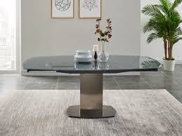Esstisch birke ausziehbar simple tisch esstisch sulentisch x. Esstisch Glas Talicia Ausziehbar Grau Online Kaufen
