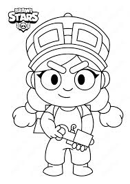 You are in charge of the brawl stars team for a day! Brawl Stars Jessie Coloring Page Free Printable Coloring Pages For Kids