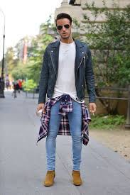 Top 5 Just Jeans Looks Shirt Around Waist Leather Jacket Street Style Mens Outfits