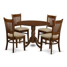 East West Furniture 5 Piece Hepplewhite Modern Drop Leaf Dinette Dining Table Set In 2021 Dining Table In Kitchen Classic Dining Room Dining Room Small