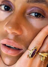 Golden jewelry collection