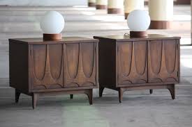 Playful Midcentury Modern Broyhill Brasilia Commode Side Tables Nightstands U S A 1960s Broyhill Brasilia Broyhill Midcentury Modern