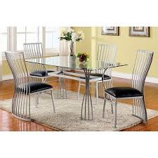 Shop our best selection of tropical kitchen & dining room chairs to reflect your style and inspire your home. Aileen 5 Piece Dining Set With Glass Table Top Luxury Dining Room Tables Glass Dining Room Table Dining Table Chairs