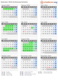 Sie finden hier eine übersicht aller ferientermine für das aktuelle schuljahr 2020/2021 sowie für das kommende jahr. Kalender 2024 Ferien Schleswig Holstein Feiertage