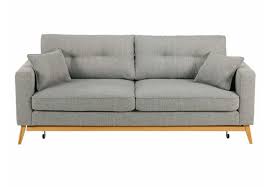 Canape Lit Style Scandinave 3 Places Brooke Gris Clair Canape Maisons Du Monde En 2020 Canape Maison Du Monde Canape Lit Canape Classique