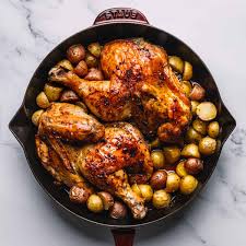 More recipes with cut up chicken are coming soon! Roasted Half Chicken Posh Journal