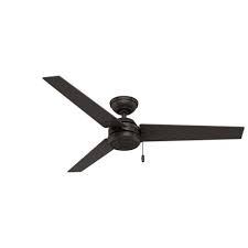 4.4 out of 5 stars. 52 Cassius Damp Rated Ceiling Fan Bronze Hunter Target