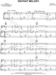 Distant Melody From Peter Pan 1954 Sheet Music In Bb Major Transposable Download Print Sheet Music Melody New Things To Learn