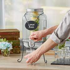 Acopa 2 Gallon Mason Jar Glass Beverage