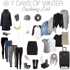 Ultimate Winter Packing List 7 Days Fashion Winter Outfits Winter Fashion