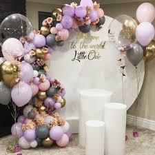 Executing some good baby welcome ideas can take the edge off this worry and make the home baby decorations experience so much more enjoyable. Luxe Balloon Co Official On Instagram A Surprise Welcome Home Set Up For His Wife Trendy Baby Shower Ideas Baby Girl Birthday Birthday Party Decorations