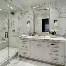Gray Carrera Marble Bathroom Novocom Top