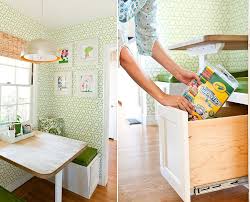 banquettes with built in storage underneath