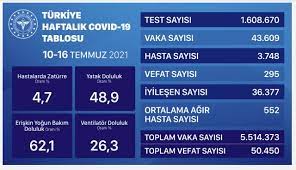 16 ağustos korona tablosu 2021. 7 Agustos Korona Tablosu Bugunku Vaka Sayisi Kac Haberler