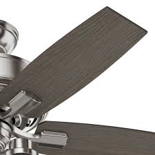 This type of ceiling fan has a small blade pitch, which can produce smooth and gentle air movement at medium fan speed. Hunter Bennett 44 Led 3 Light Bennett 44 5 Blade Led Ceiling Fan Nickel Ebay