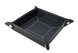 Over 20 years of experience to give you great deals on quality home products and more. Decorebay Easy Pocket Dump Foldable Travel Leather Valet Tray Black Buy Online In Angola At Angola Desertcart Com Productid 49156405