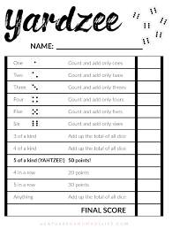 Yardzee Diy Yahtzee For The Yard Heather S Handmade Life Yardzee Diy Yard Games Yahtzee