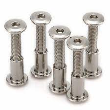 M6 Furniture Joint Connector Bolt Cap Nut Hex Socket Screws Head Cot Bed Bolts Ebay