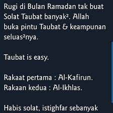 Berbeda dengan bulan lainnya, pada bulan ramadhan banyak waktu mustajabah untuk berdoa. Fasa Kedua Ramadhan Hampir Berakhir Rugi Tak Buat Amalan Ni