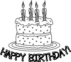 Happy Birthday Coloring Pages To Print Coloringof Com Birthday Coloring Pages Happy Birthday Coloring Pages Birthday Cake Clip Art