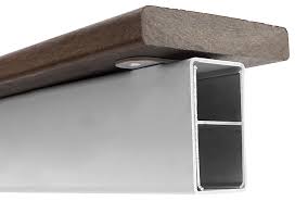 Per foot aluminum plank sections may also be cut to custom per inch lengths! V215 Vinyl Railing With Round Aluminum Balusters And Deck Board Cap Rail Fairway Architectural Railing Solutions