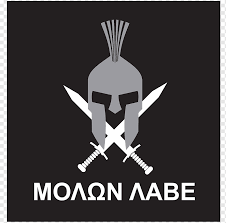 Molon labe is the seventeenth episode of falling skies and the seventh of the second season. Logo Brand Desktop Font Molon Labe Emblem Computer Logo Png Pngwing