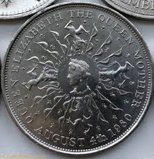 The marble statue of queen elisabeth stands across the street facing an equestrian statue of her husband elisabeth of bavaria was queen consort of the belgians as the spouse of king albert i. Elizabeth Ii 25 New Pence 1980 Queen Mother S Birthday Uk